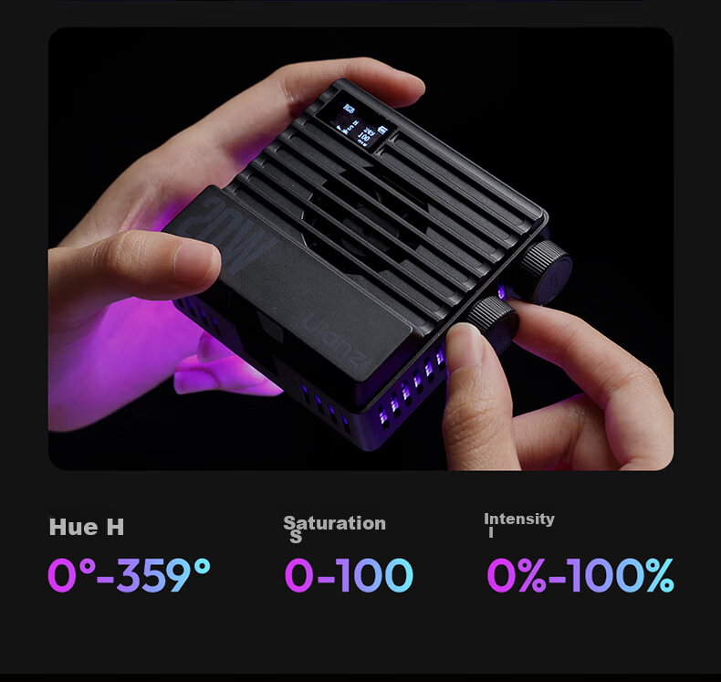 Ulanzi P40 40W Full-Color RGB Live Streaming Beauty Fill Light Portable Built-In Pocket Light Professional Lighting for Mobile Phones, Cameras, Film And Video, Indoor And Outdoor Photography Light 4