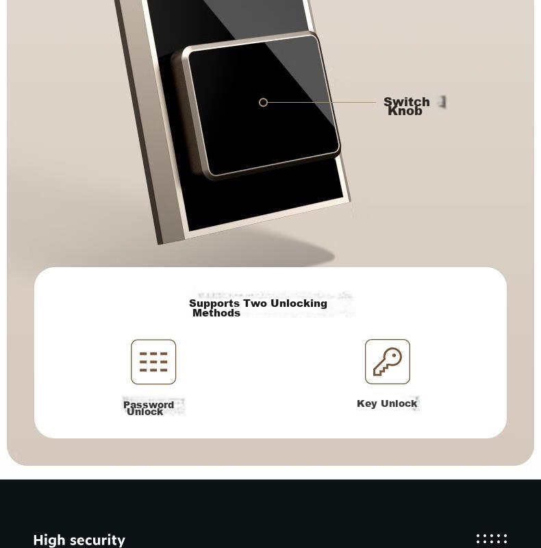 Deli Home Safe Electronic Password Office Financial Use All-Steel Anti-Theft Anti-Move Wardrobe Compatible Hongya Series 45cm Black AE64-M 8