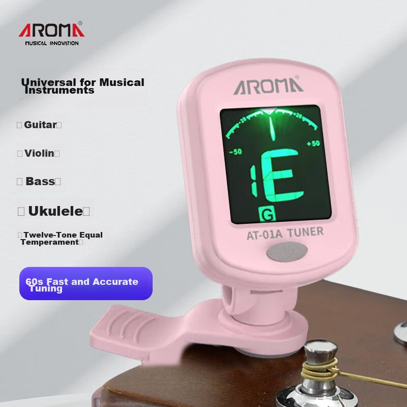 AROMA Electronic Metronome Rhythm Guitar Tuner Violin Bass 3-in-1 Tuner AMT-560