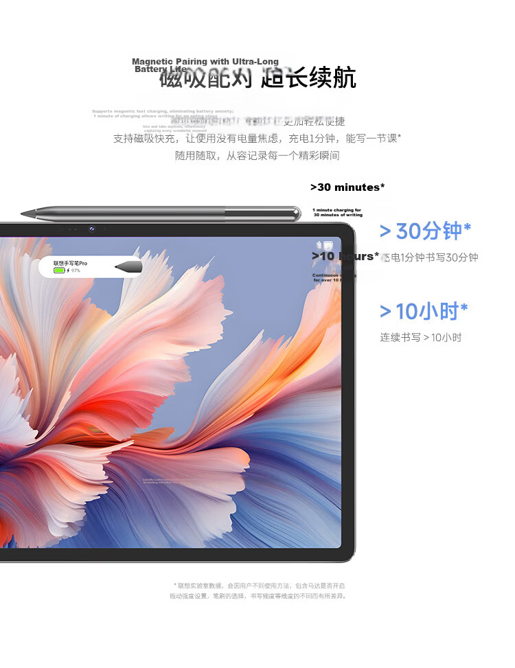 Lenovo Handwriting Pen Pro 2nd Gen - Instant AI Conversion and Erase, One-Click Annotation, Ultra-Low Latency, Sensitive Pressure, 1.4mm Tip, Compatible with Xiaoxin Pro13/ProGT13 6
