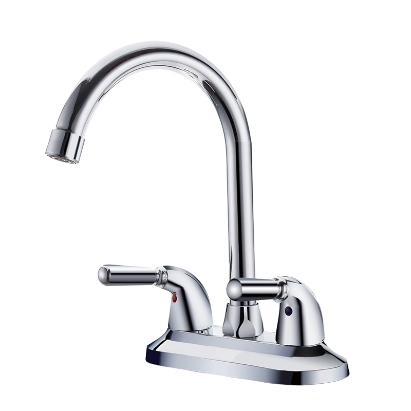 CVBAB Double Hole Basin Faucet Hot and Cold Dual Control Brass Bathroom Washbasin Faucet CV3022