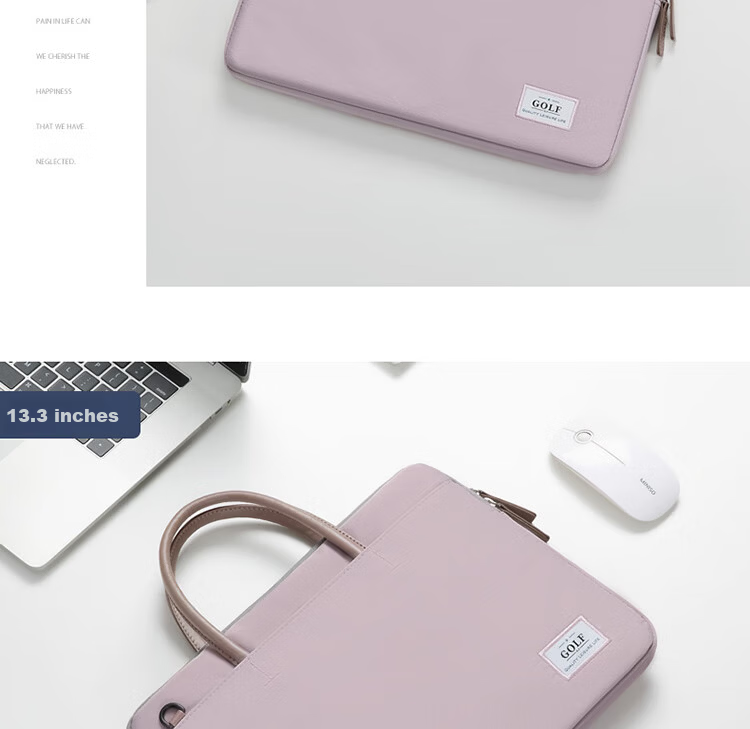 GOLF Laptop Bag for Women, 15.6-Inch Handheld Apple Notebook, Huawei Shoulder Crossbody Bag, Business Briefcase for Commuting 31