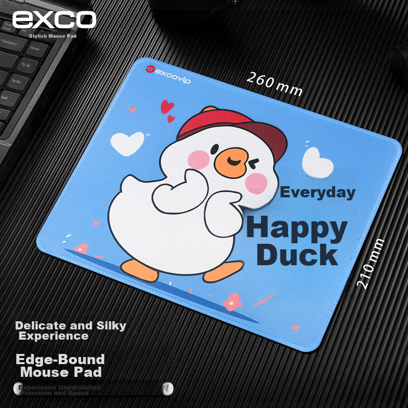 EXCO Blue Sea And Green Mountains Fine Anime Cute Mouse Pad Small Size with Lock Edge Desktop Computer Gaming Laptop Keyboard Medium Cartoon Office Girls Soft Portable 0437 2