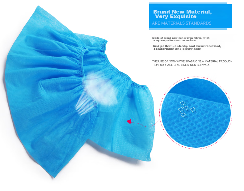 Jinghuisichuang Disposable Shoe Covers [One Size Fits All, Thickened Non-Woven] Dust-Proof Non-Slip 100-Pack JH0970 6