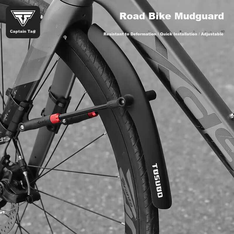 Captain Tas Adjustable Bicycle Mudguard Road Bike Riding Equipment Accessories