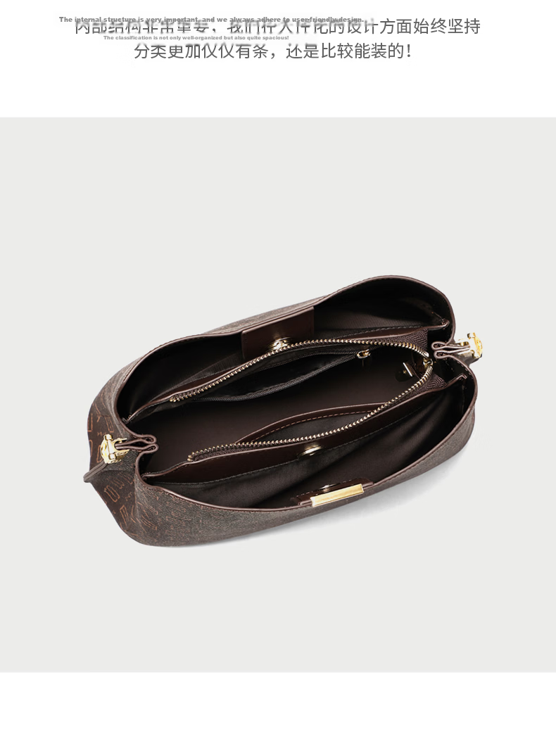 Aiqinghai Handbag, Women's Crossbody Bag, High-End Brand Shoulder Bag, Large Capacity, Light Luxury, Birthday And Mother's Day Gift, Practical Present for Mom 19