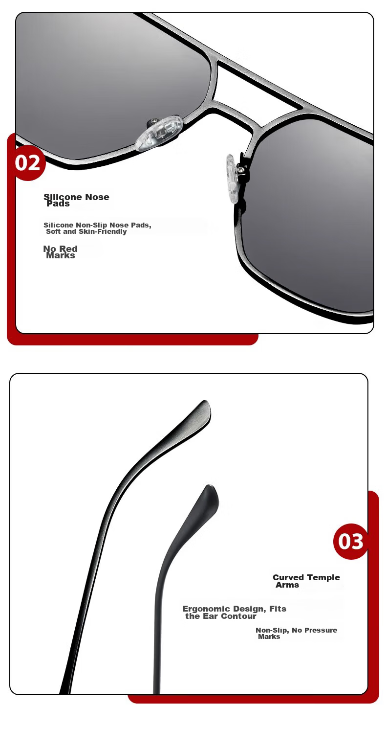 GOGOSOON Premium Aluminum-Magnesium Polarized Photochromic Sunglasses for Driving And Fishing, UV Protection Men's Sunglasses 9