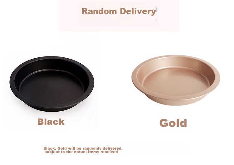 Chefmade 8-Inch Deep Dish Pizza Pan Black Round Home Use Pizza Tray 1