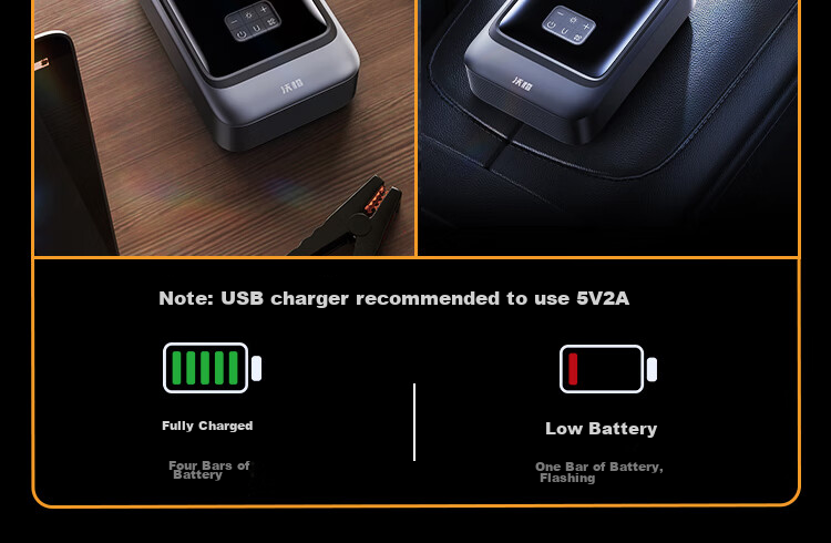 Wocheng Car Emergency Jump Starter Power Supply with Integrated Air Pump, Battery Charger, Inflator, Vehicle S03 36