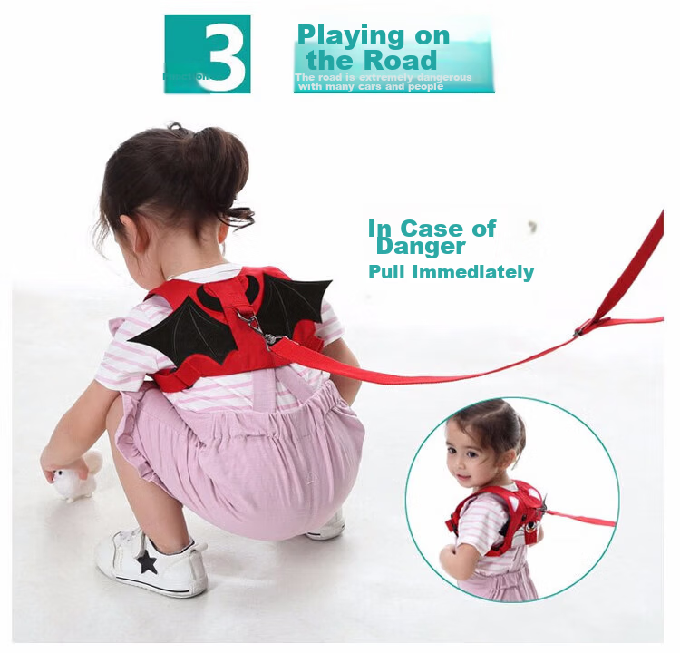 9i9 Baby Anti-Lost Leash Toddler Child Safety Walking Harness with Anti-Lost Safety Wristband Bee Design 0870 6