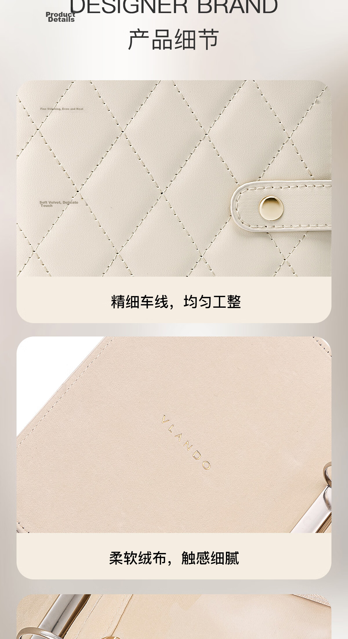 VLANDO Gold Jewelry Storage Book Travel Portable Anti-Oxidation New High-End Wedding Gift Birthday Gift for Girlfriend 13