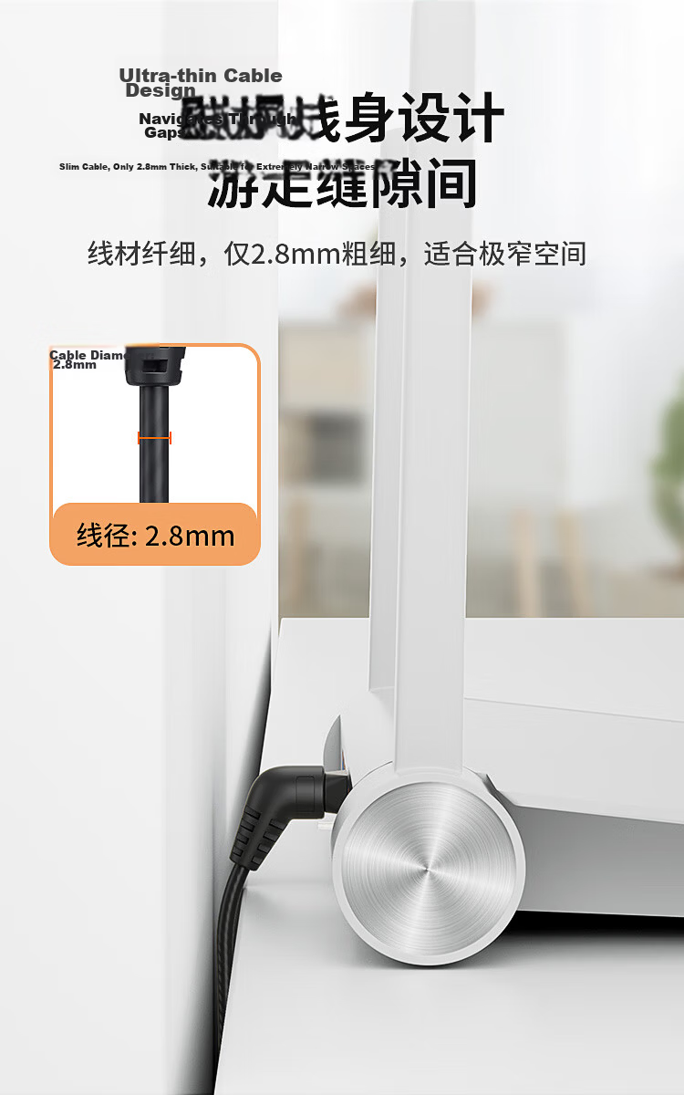 CABLE CREATION CL0371 Rotatable Right-Angle Cat6A Slim Ethernet Cable 10Gbps 0.5m Premium Network Patch Cord 8