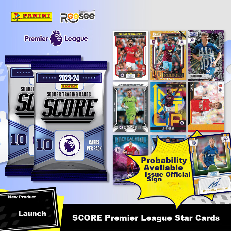 Panini 2023-24 Score Premier League Soccer Star Cards Retail Single Pack