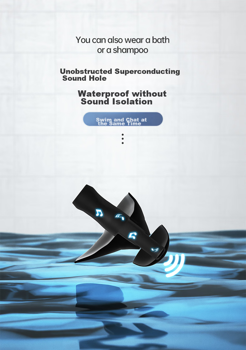 WATERTIME / Shuichuan Swimming Earplugs Waterproof Professional Children And Adults Anti-Inflammatory Diving Anti-Ingress Device Swimming Equipment Blue 5