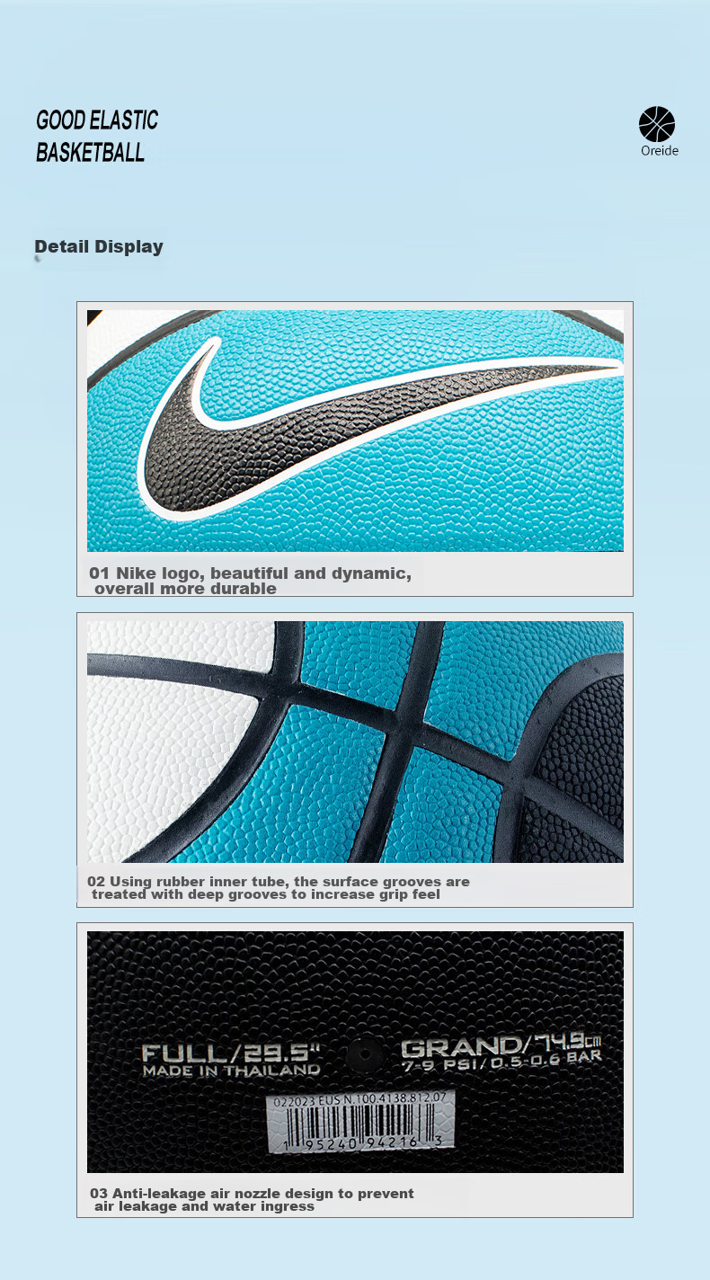NIKE Basketball Professional Training And Competition Non-Slip Wear-Resistant Indoor And Outdoor Adult Size 7 N100436964307 8