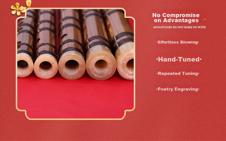 Professional E Key Range Bamboo Flute for Adults Beginner High-Quality Performance Level Transverse Flute with 9 Free Gifts 3