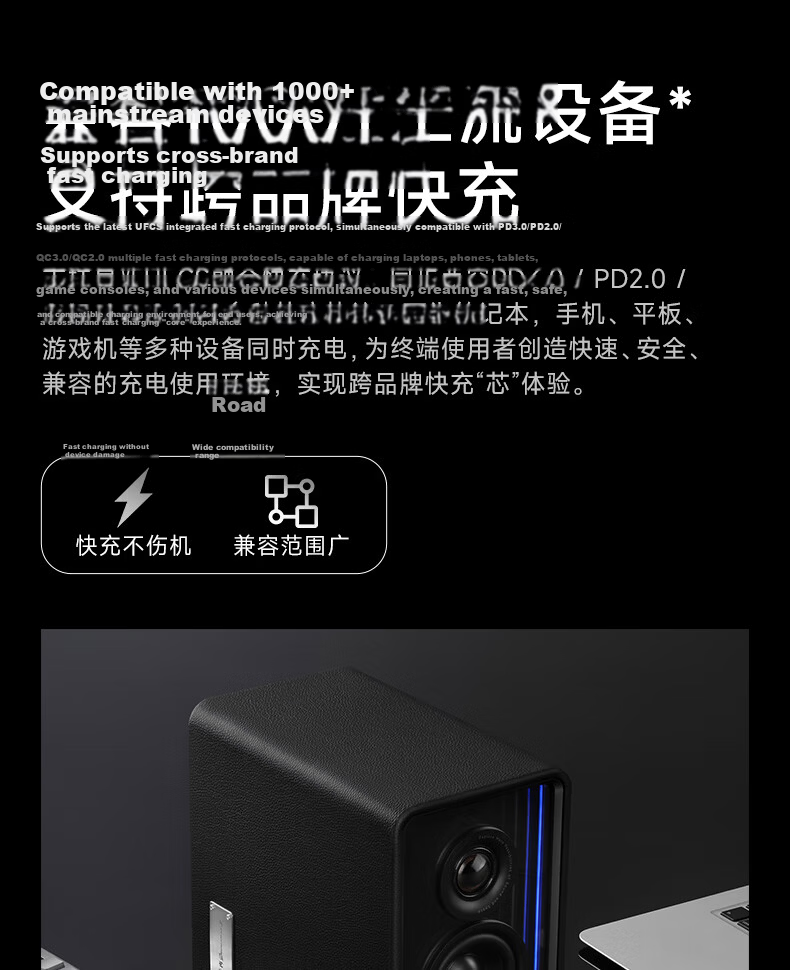 Manbuzhehuazai Halo 2.0 Abyss Monitoring Speaker, Bluetooth Computer Speaker, Desktop Speaker, HIFI-Grade Sound Quality, TV Speaker, Living Room Speaker, Poxiaobai 29