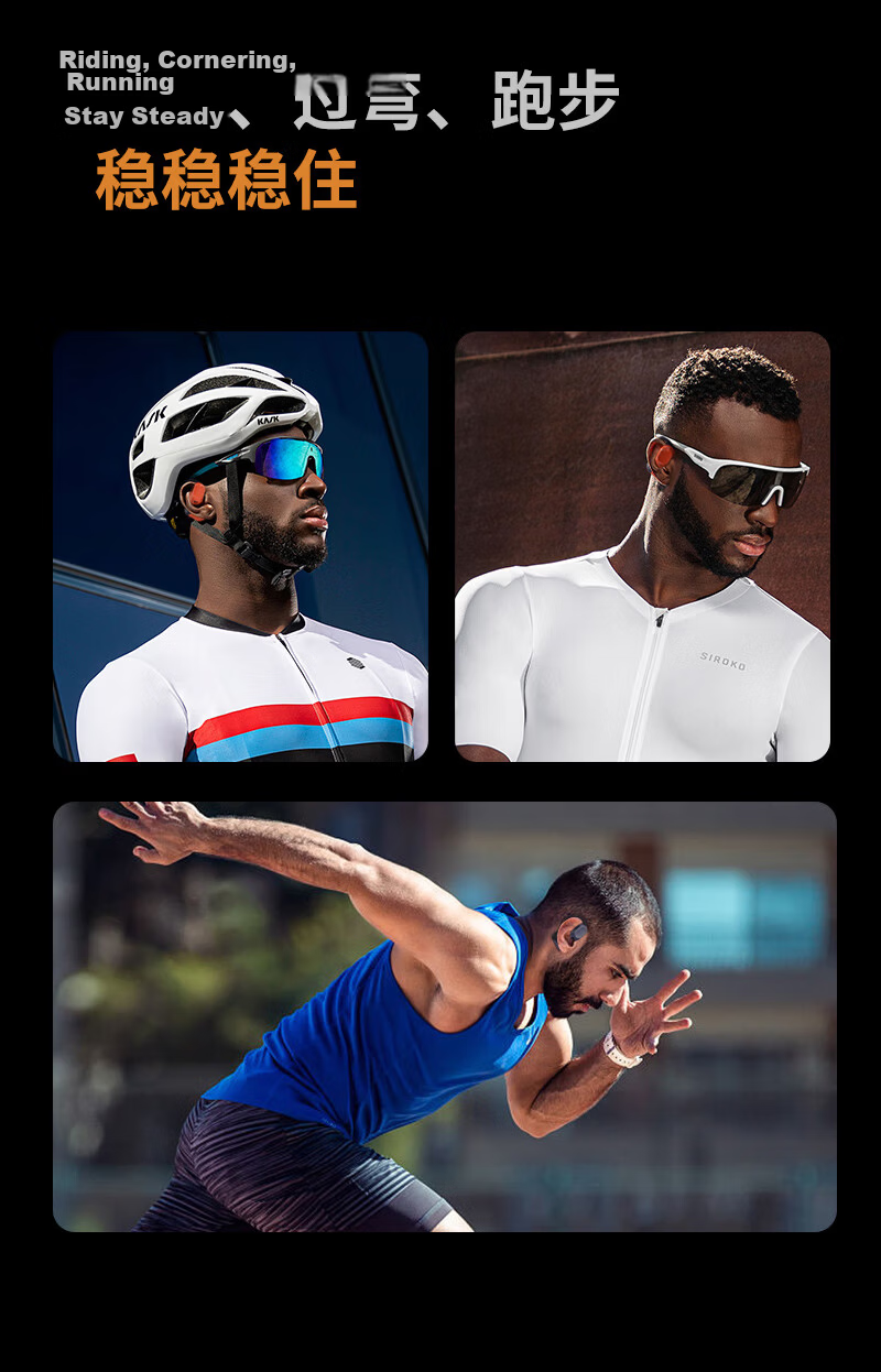 SHINECON QH-010 Open Bluetooth Earphones Ear-Hook Sports Headphones Noise Cancelling High-Quality Sound for Running Cycling Apple Huawei Birthday Gift Long Battery Life 10