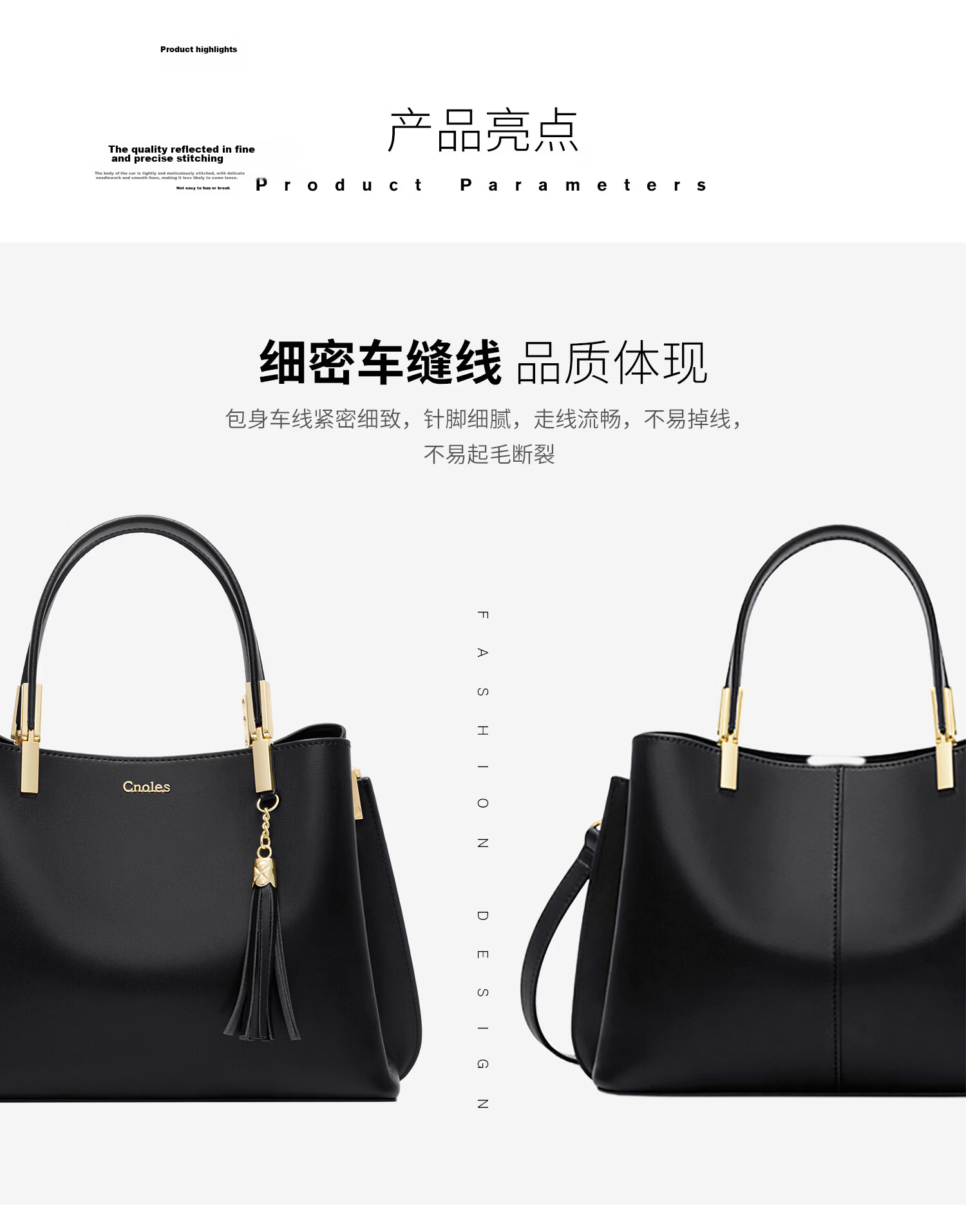Kouyi Women's Leather Handbag High-Grade Single Shoulder Bag Large Capacity Birthday Gift for Girlfriend Wife 13