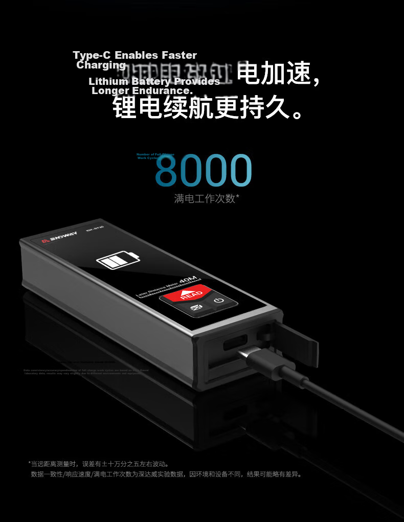 Shendawei Laser Distance Meter Mini Electronic Ruler High Precision Infrared Measuring Distance Device SW-B60 4