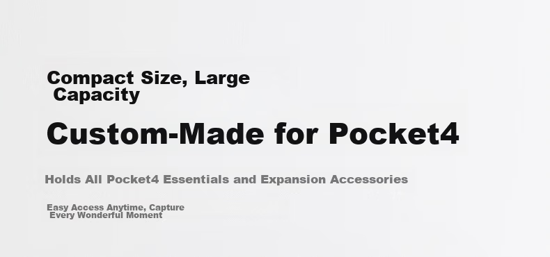 UGREEN Action 6/5 Pro Storage Case for DJI Action 4/3 Action Camera, Waterproof Shockproof Hard Shell Protective Case with Shoulder Strap Storage Box Accessory 5