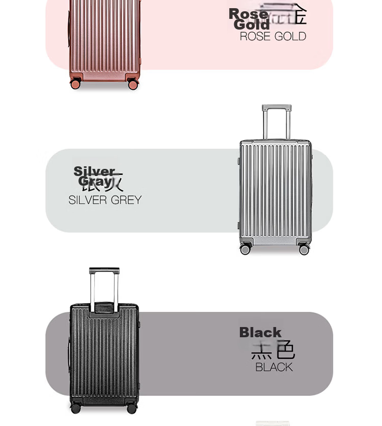 Paul Frank Suitcase, Men's Travel Luggage, 26-Inch Trolley Case, Women's Quiet Spinner Wheels, Leather Case, Large Capacity, Zipper Lock 17