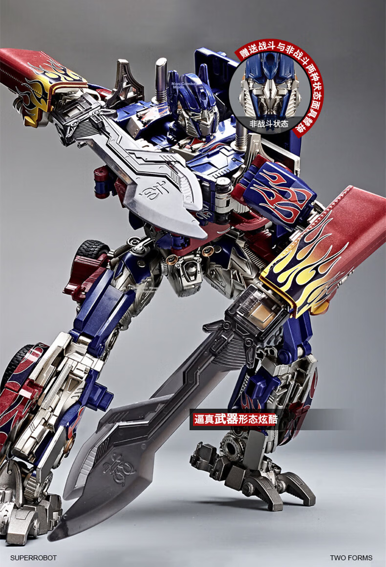 Kakaya Transforming 5-Inch Optimus Prime Toy Robot, Bumblebee Car Alloy Transformation, Boys' New Year Birthday Gift 7