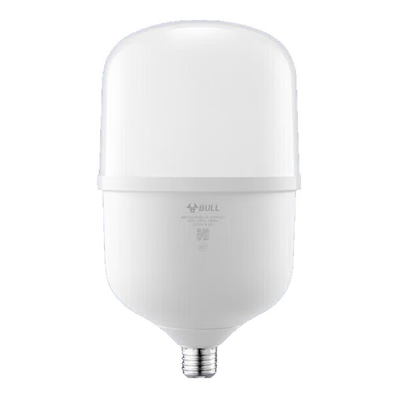 BULL LED Bulb High Brightness Cylindrical Lamp 68W 6500K Daylight E27 Screw Base for Factory Workshop Supermarket Canteen