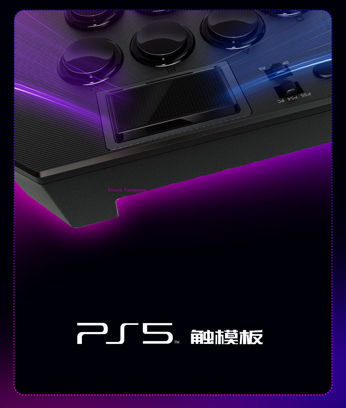 QANBA N3 Drones 2 Arcade Game Controller Large Handle Compatible with PS5/PS4/PC Street Fighter 6 Iron Fist 8 4