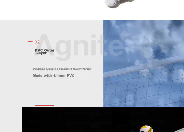 Agnite Deli Student Volleyball Training Ball Youth Size 5 PVC Teaching Exam School Volleyball 6