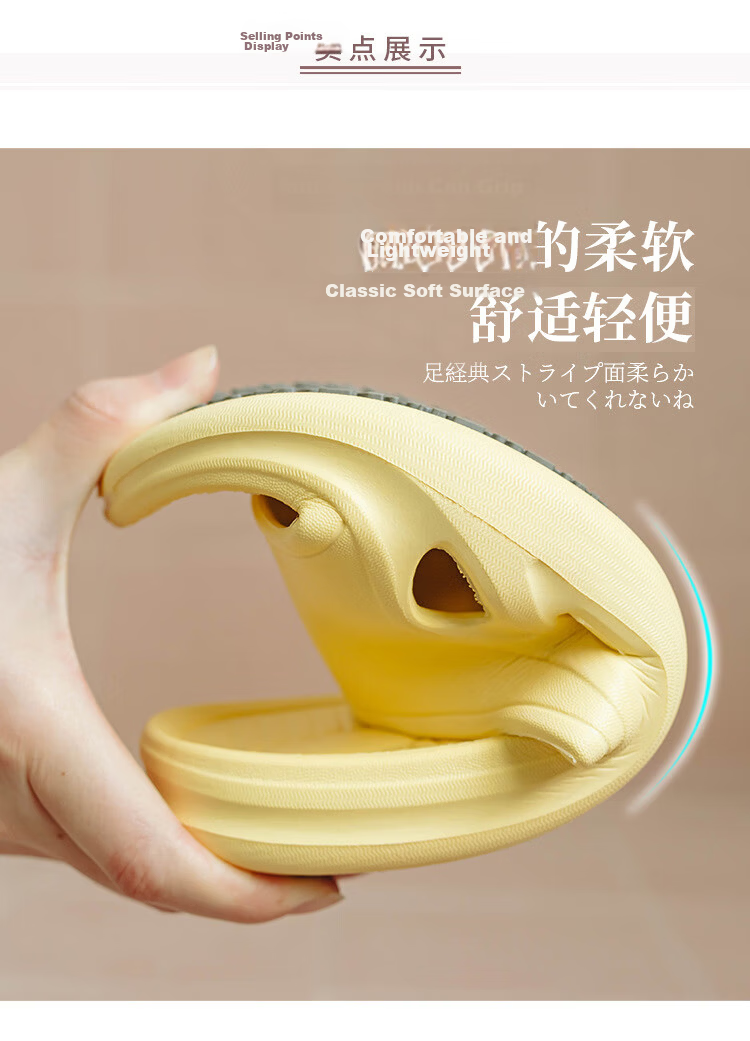 GUOLUOFEI Non-Slip Maternity Slippers Bathroom Shower Indoor Summer Home Cool Slippers for Men, Women, and Elderly 3