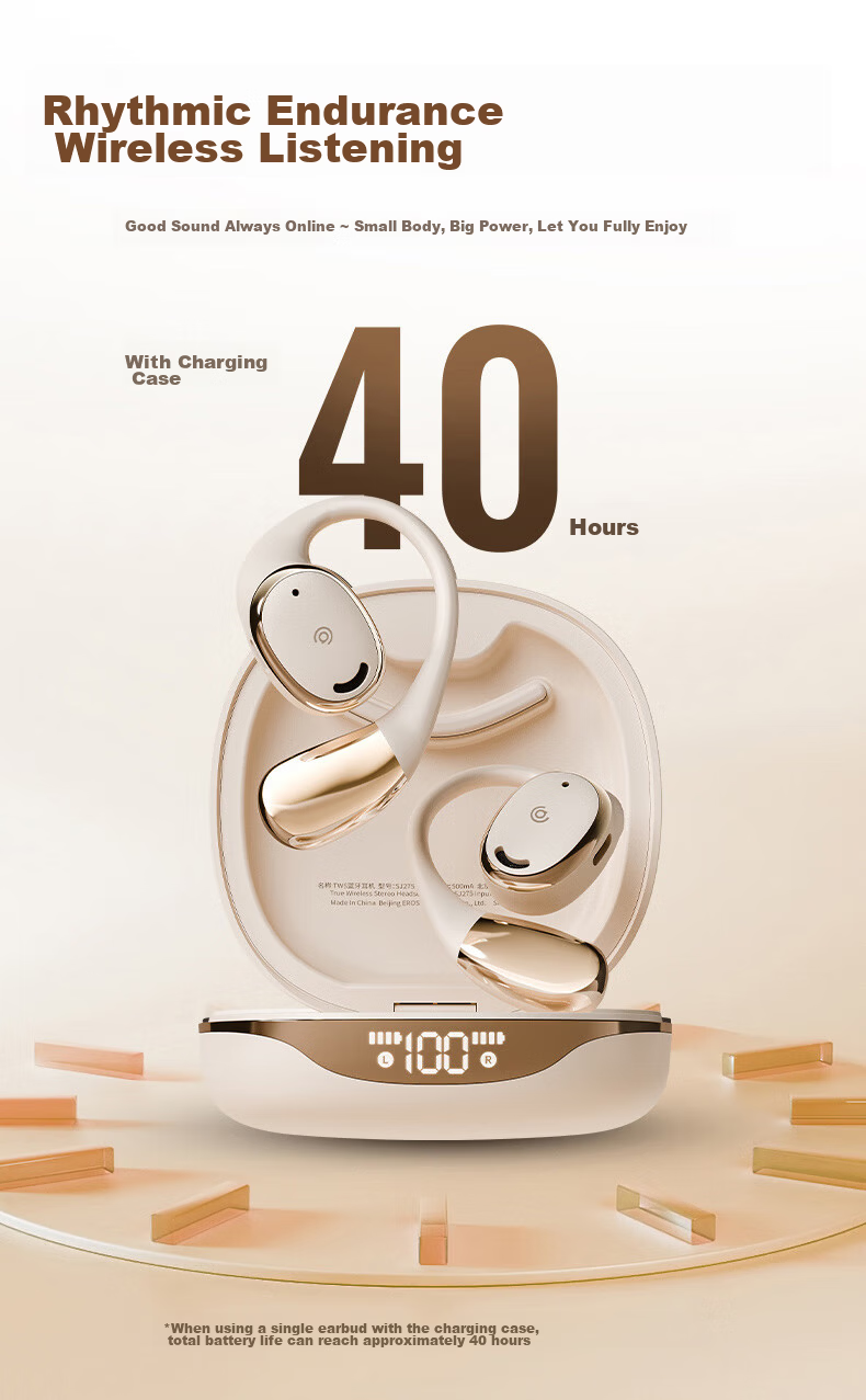 Aigo Bluetooth Bone Conduction Open-Ear Wireless Earphones SJ275 Black 4