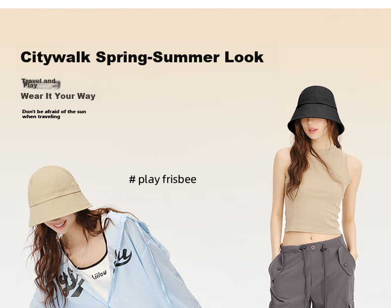 CACUSS Women's Spring Summer Sun Protection Bucket Hat Outdoor UV Protection Sun Hat Face Slimming Cap 11
