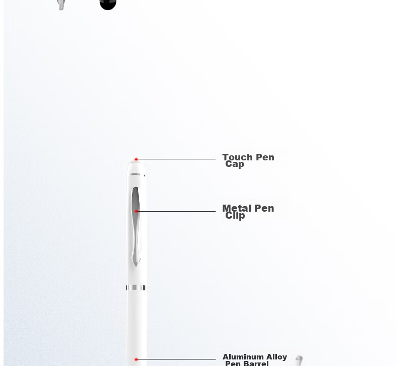 Aolang Capacitive Stylus for IPad, Mobile Handwriting Pen for IPad Air Tablet, Apple/Android Touch Pen with Lanyard Function, Set of Two, Midnight Black 6