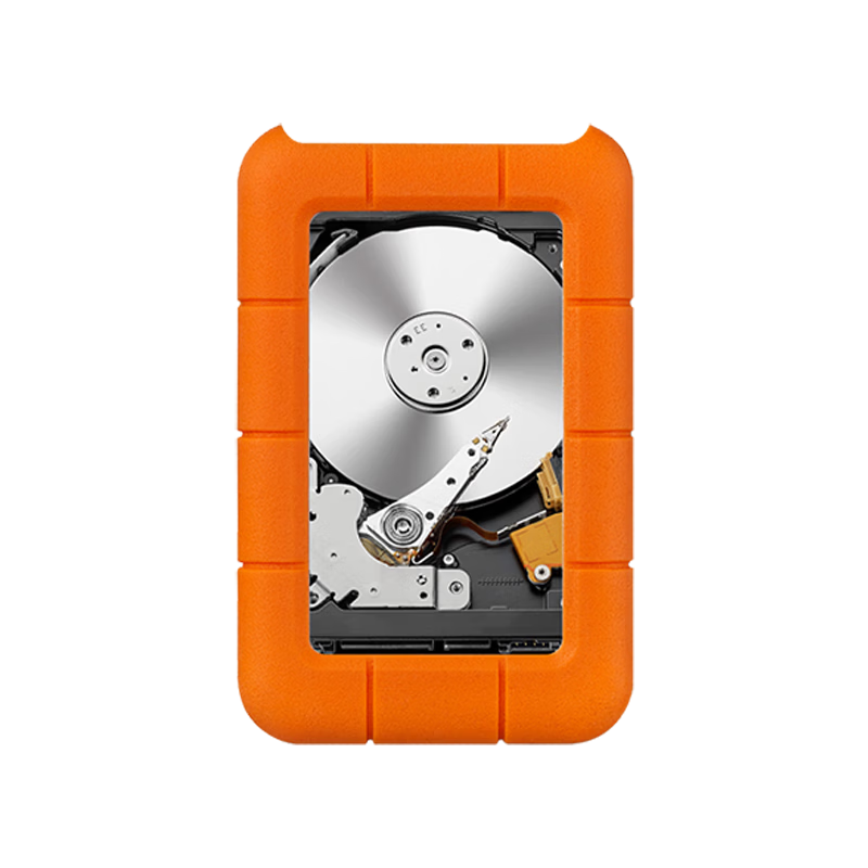 LaCie Rugged Mini 5TB Portable External Hard Drive Shockproof USB 3.2 Compatible with Mac "Transparent" Painted Edition