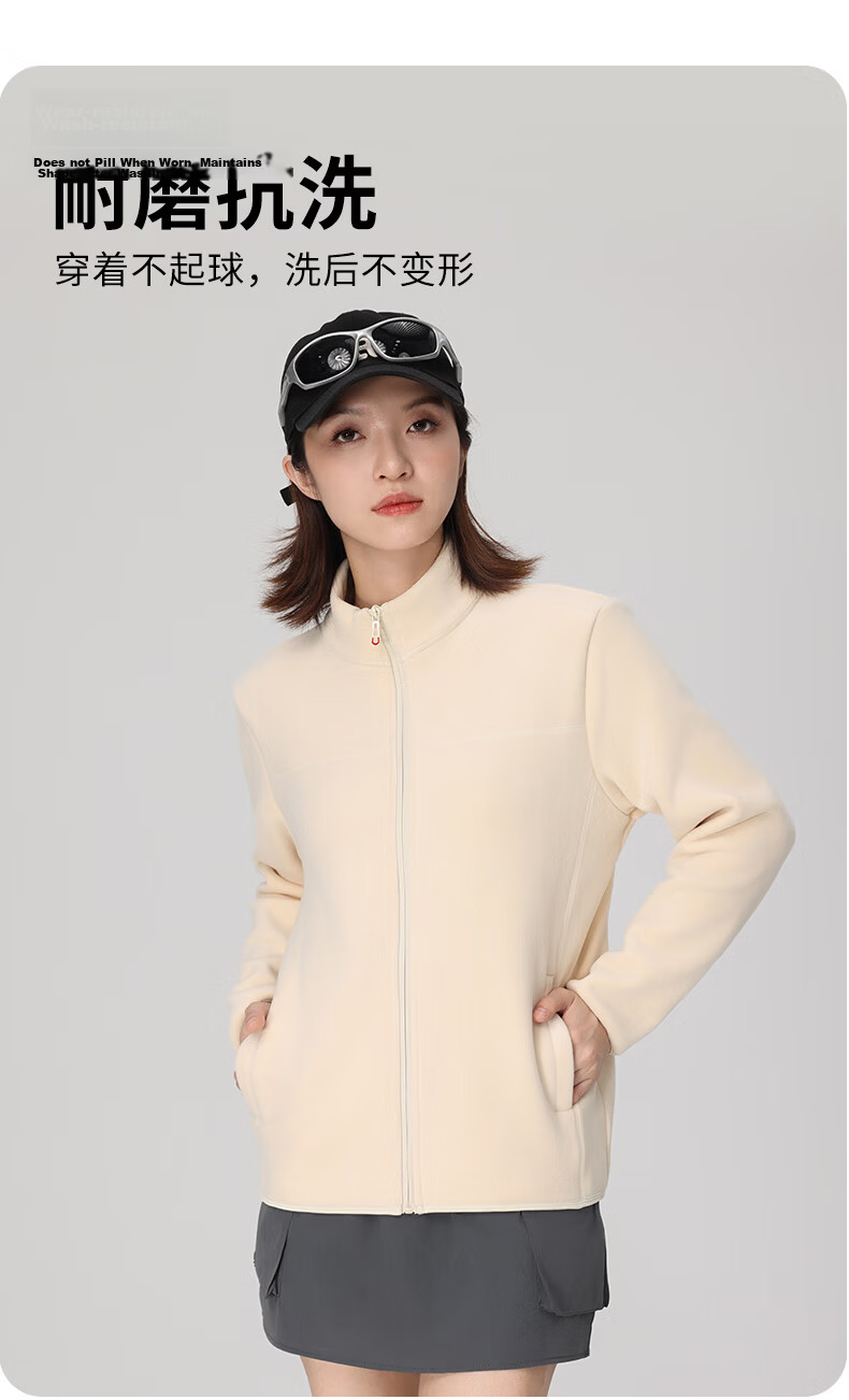 LangSha Fleece Jacket, Unisex Style, Autumn And Winter Windproof Inner Layer, Sherpa Fleece Coat, Outdoor Thickened Warm Outerwear 8