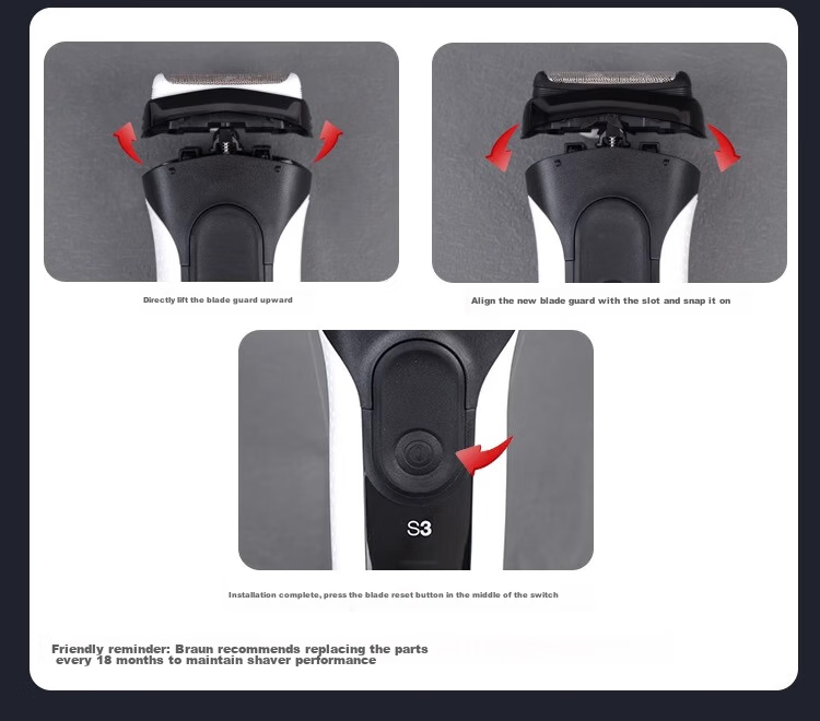 PURPAVWINNER Compatible with Braun Shaver 70S Blade Cover, Suitable for Braun 7 Series 7865cc/720s/790cc/7840S/7855s Electric Razor Blades And Accessories 2