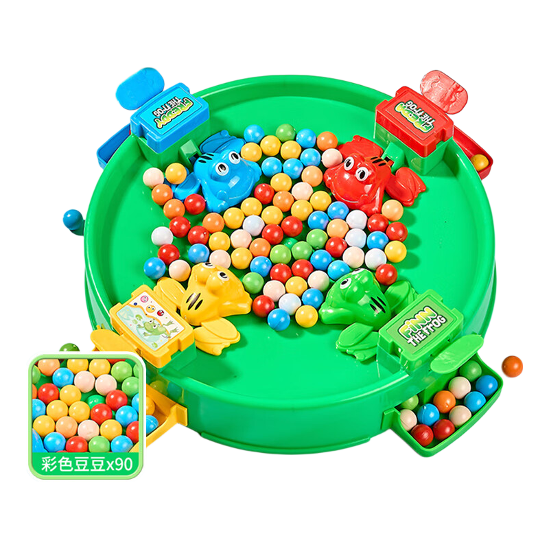 Mbery Greedy Frog Bean Eating Board Game, Parent-Child Interactive Tabletop Game, Toy for Children Aged 3-6, Birthday Gift for Boys And Girls