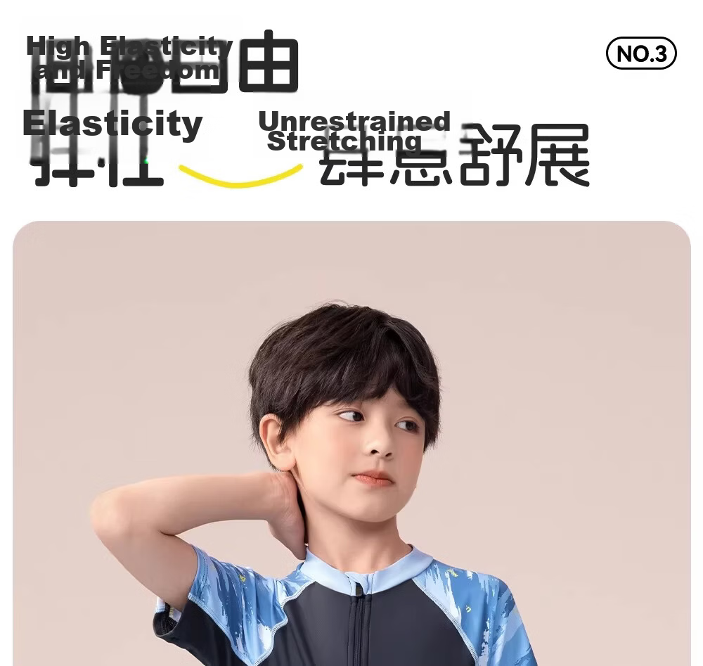 LI-NING Kids Boys One-Piece Swimsuit Youth 2026 New Professional Training Swimwear 8