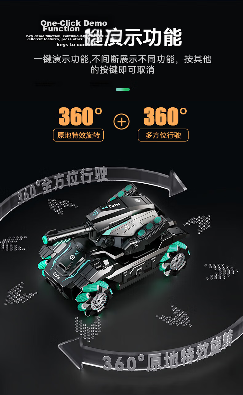 SODEEP RC Remote Control Car, Intelligent AI Transforming Robot Toy for Boys, Children's Drift Racing Car, Birthday Gift 8