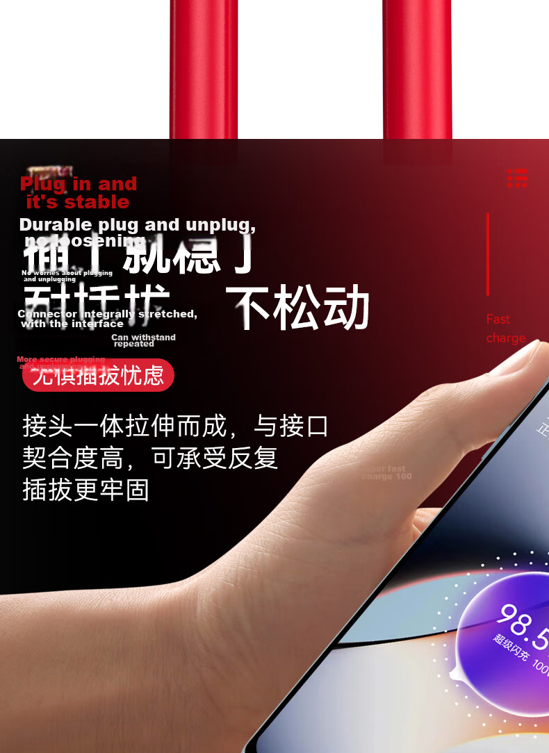 Xuanyi Compatible with OPPO Data Cable, 80W Super Fast Charging Cable, for FindX8/x7/x6/Reno13/Pro/12/K12 Plus/12x/A3/iRealme/OnePlus, 1.5m 11