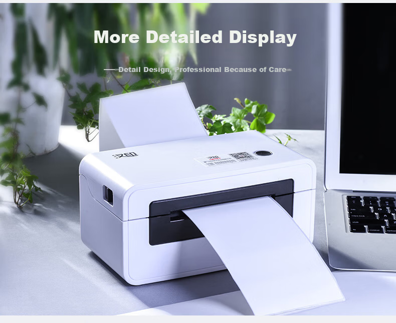 HPRT N51 High-Speed Adjustable Thermal Printer, 108mm Express Delivery Electronic Shipping Label Thermal Paper, Self-Adhesive Barcode Label Printer 11