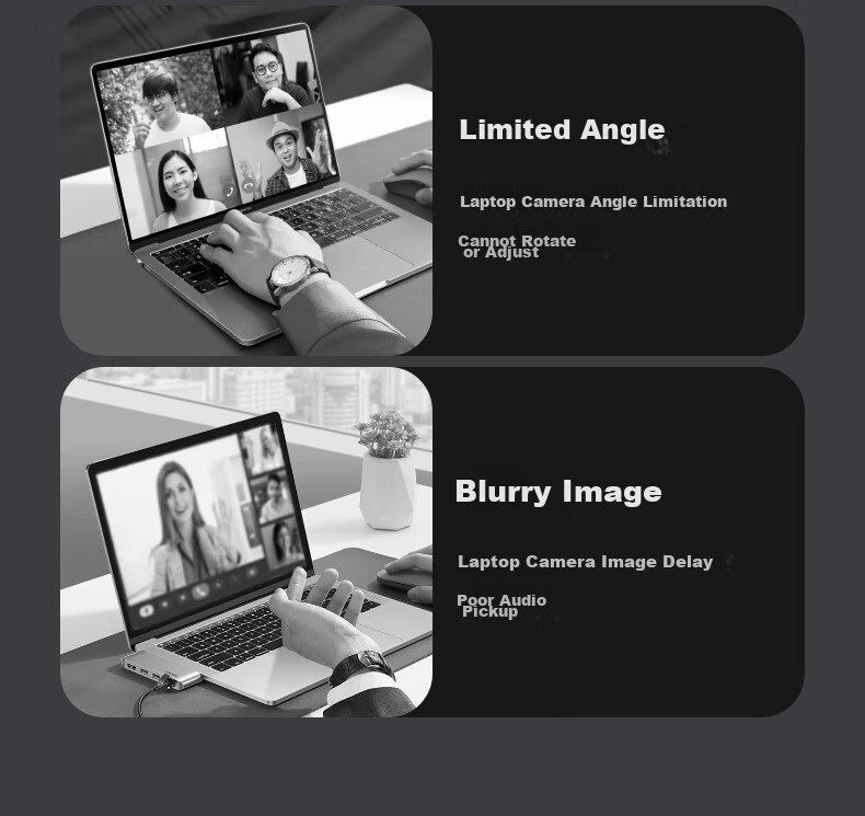 UGREEN 2K HD USB External Computer Webcam Wide-Angle Dual Microphone Auto Focus for Desktop Laptop Video Calls Meetings Exams Interviews Live Streaming 25442 2