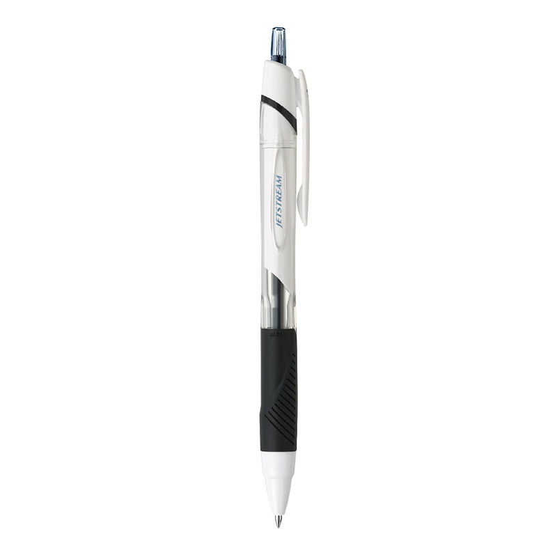 Uni Mitsubishi JETSTREAM Series Retractable Ballpoint Pen SXN-150 Smooth 0.5mm Black Ink White Barrel 5-Pack Back to School Student Office Use