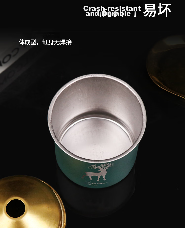 TaTanice Ashtray, Windproof And Ash-Proof Stainless Steel Ashtray for Home, Office, Restaurant, Internet Cafe, Shatterproof Ashtray 8