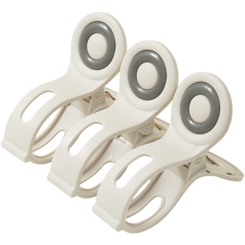 JEKO&JEKO Clothes Drying Clips for Quilts, Plastic Clips for Home Use, Windproof Large Thick Drying Clips, Set of 3