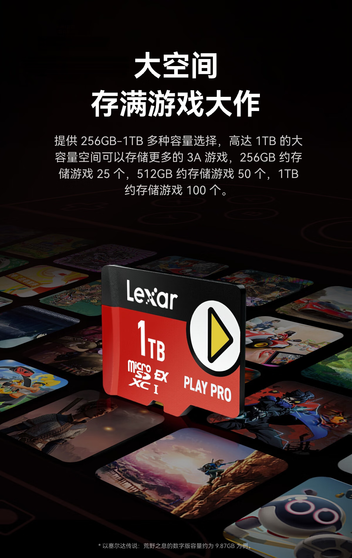 Lexar 512GB TF (MicroSD) Memory Card V30 A2 Read 160MB/s Gaming Console Tablet Dash Cam Video Memory Card 4K Ultra HD Recording (BLUE) 7