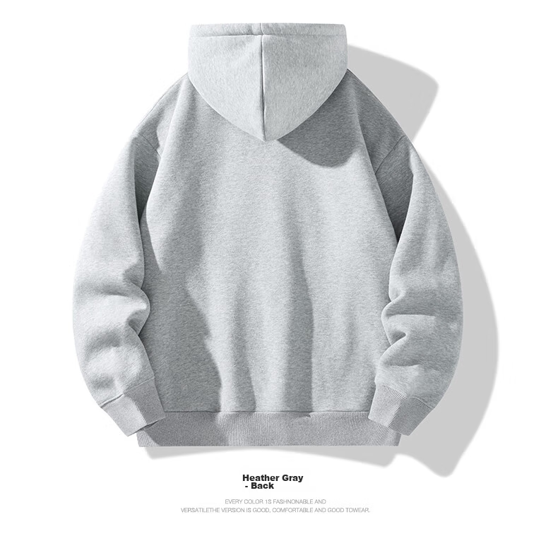 NASA GISS Men's Hoodie Loose Fit Solid Color Sports Sweatshirt Youth Long Sleeve Jacket Black M 18
