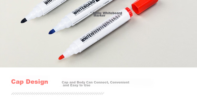 Dile Preferred Series Erasable Whiteboard Markers Water-Based Pens Office Stationery Black Blue Red 10pcs/Box 33014 Mixed Colors 11