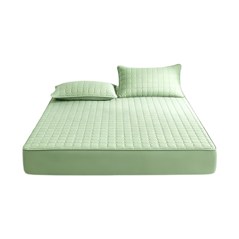 CROWN Bed Cover, 1.5m X 2m, Dust-Proof Quilted Bedspread for Student Dormitory, Full Coverage Mattress Protector